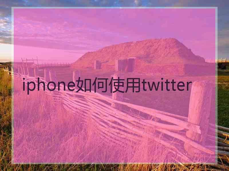 iphone如何使用twitter