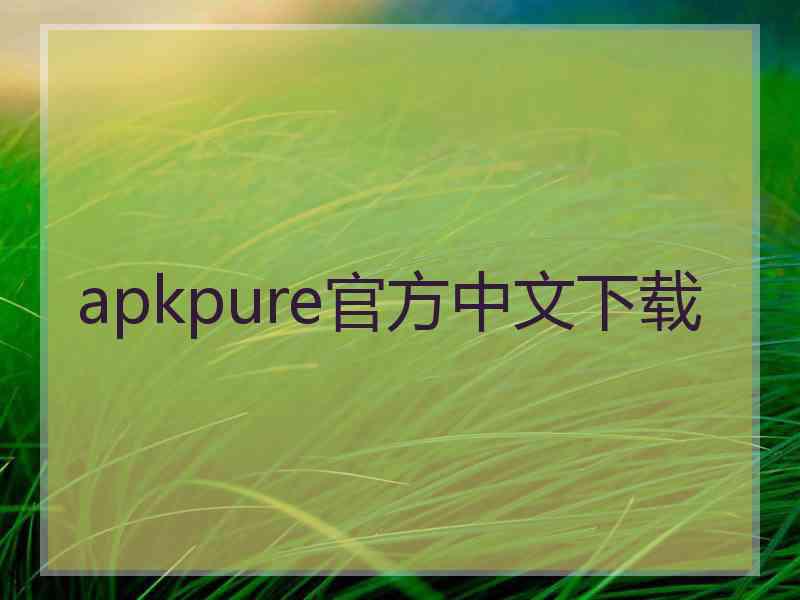 apkpure官方中文下载