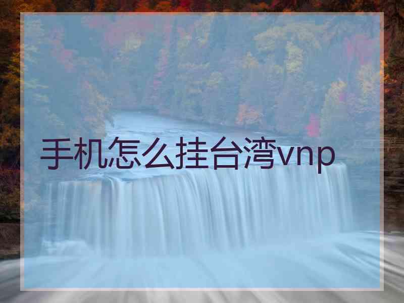 手机怎么挂台湾vnp