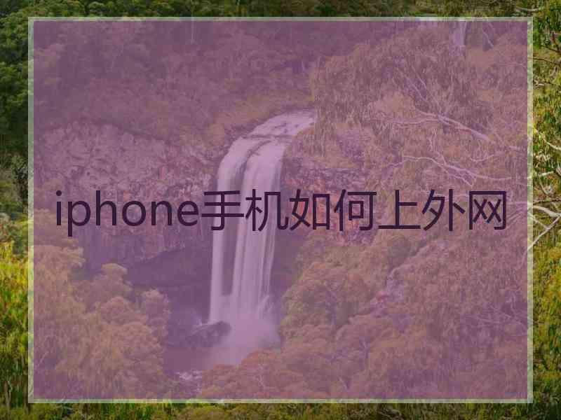 iphone手机如何上外网