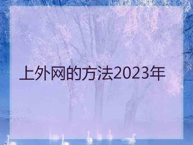 上外网的方法2023年