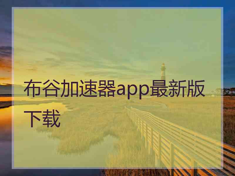 布谷加速器app最新版下载