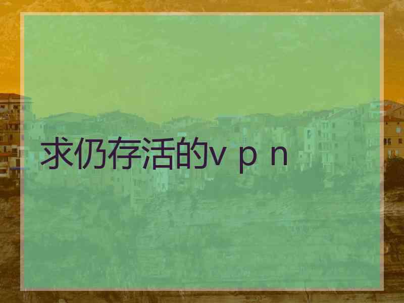 求仍存活的v p n