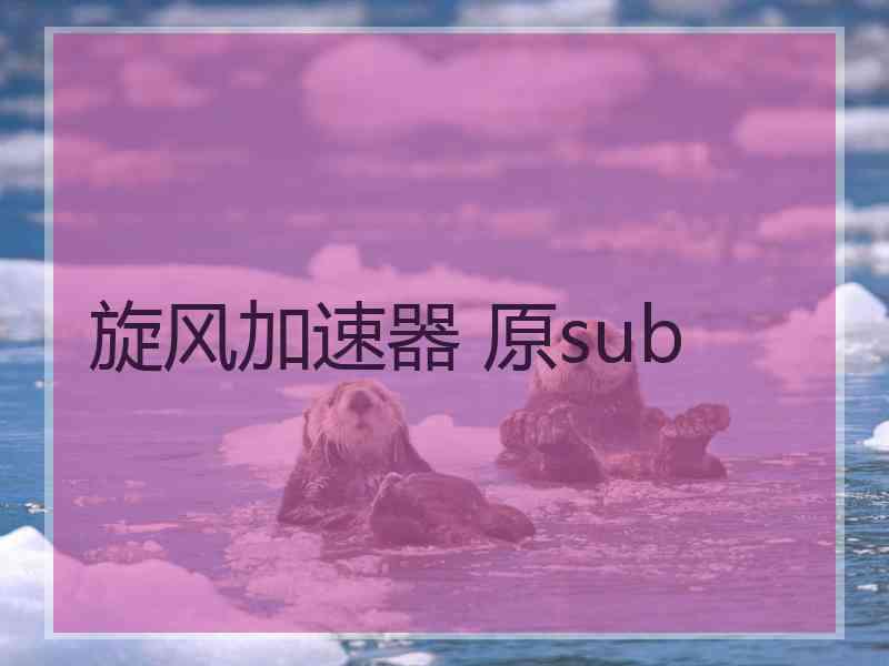 旋风加速器 原sub