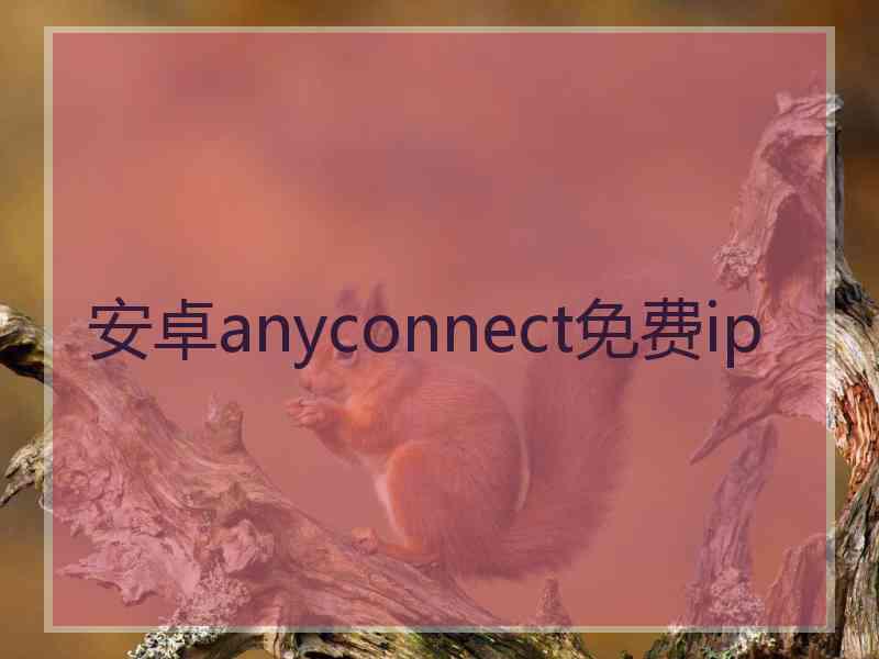 安卓anyconnect免费ip