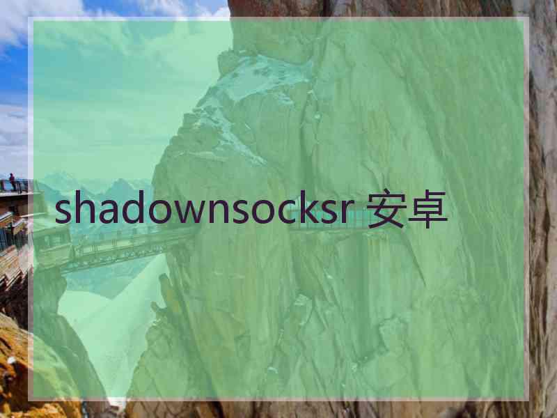 shadownsocksr 安卓