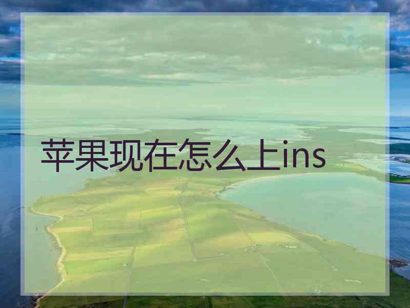 苹果现在怎么上ins