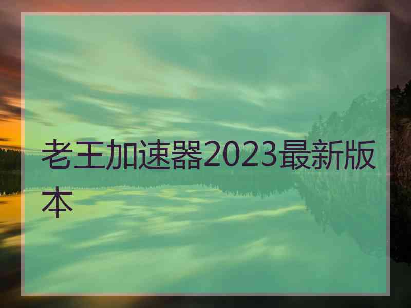 老王加速器2023最新版本