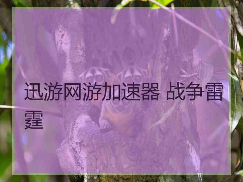 迅游网游加速器 战争雷霆