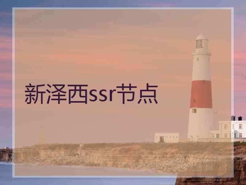 新泽西ssr节点