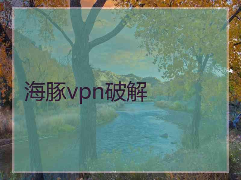 海豚vpn破解