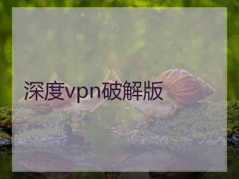 深度vpn破解版